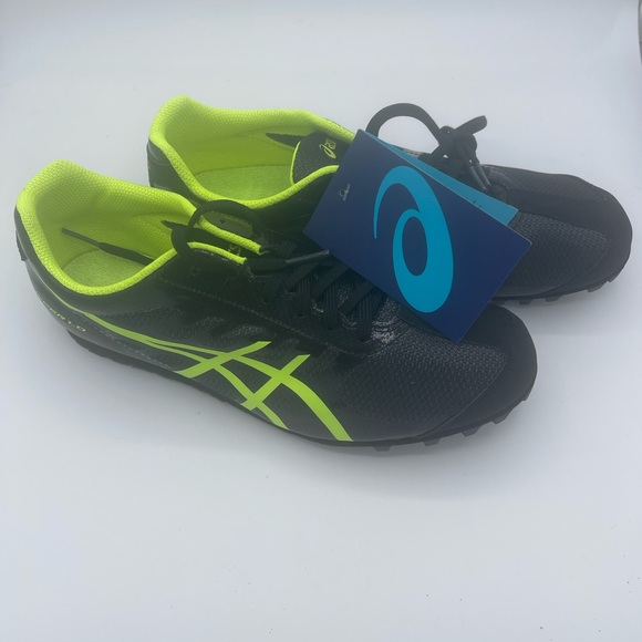 ASICS Hyper LD 5 Track Shoes Men’s Size 8 Black & Safety Yellow - Picture 1 of 8
